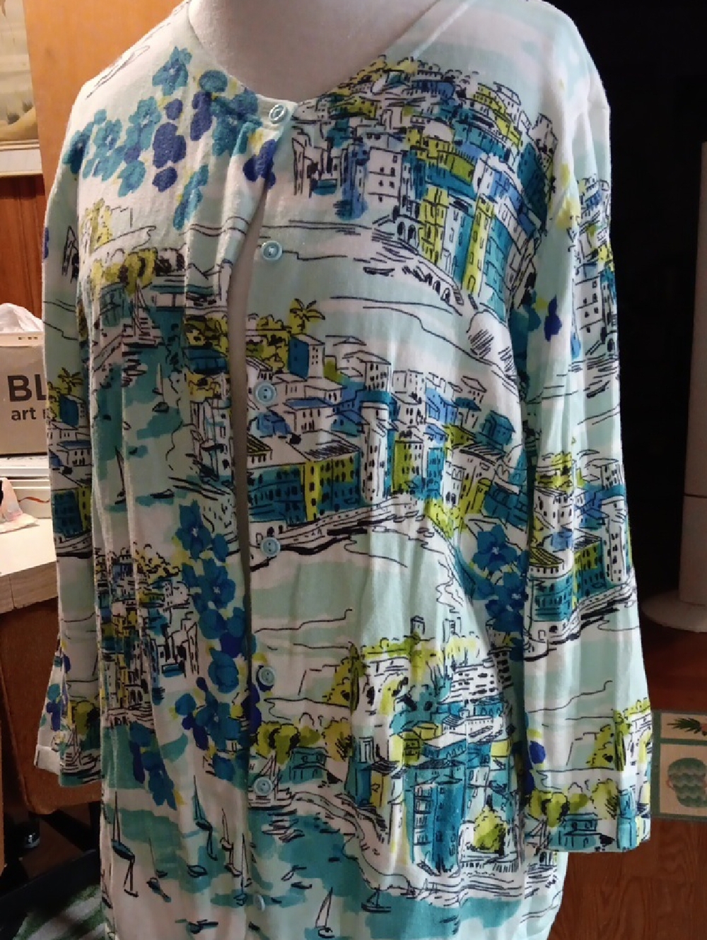 Cj Banks Tropical Cardigan 1x